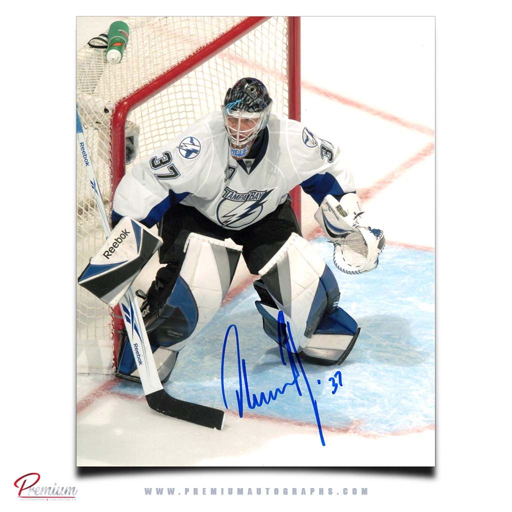 Olaf Kolzig Tampa Bay Lightning Autographed 8x10 Photograph In the Crease