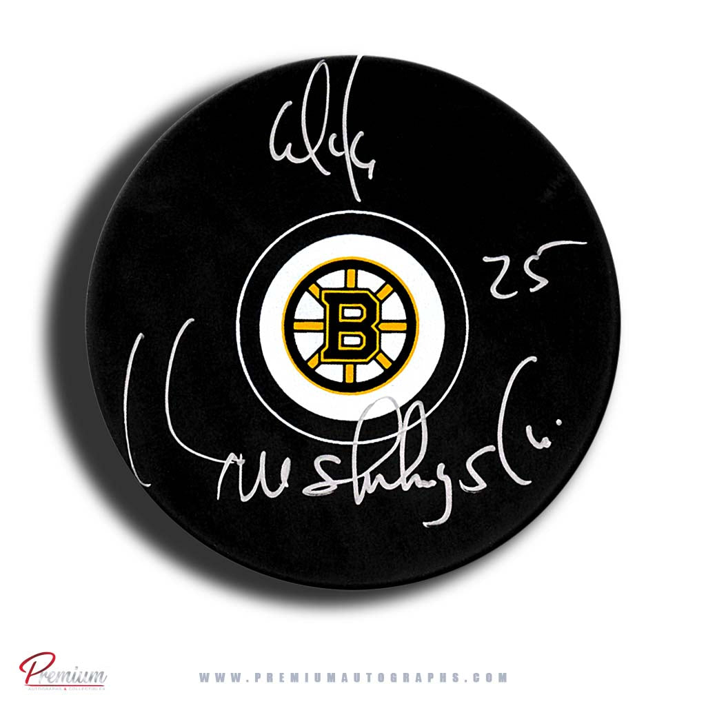 Mike Krushelnyski Boston Bruins Autographed Puck