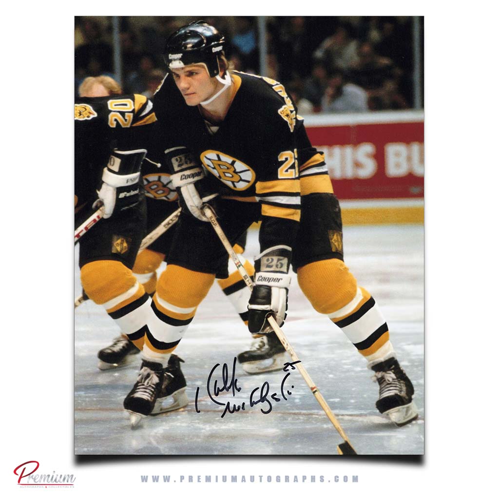 Mike Krushelnyski Boston Bruins Autographed 8x10 Photograph Faceoff