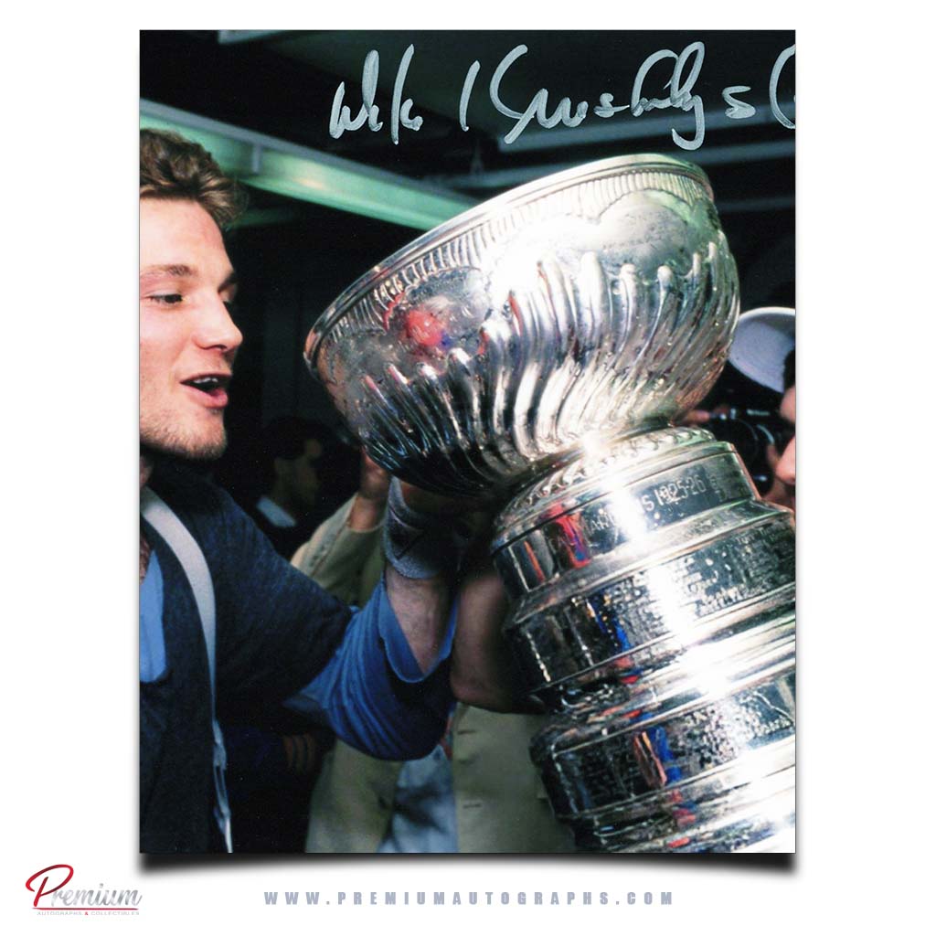 Mike Krushelnyski Edmonton Oilers Autographed 8x10 Photograph Stanley Cup Celebration
