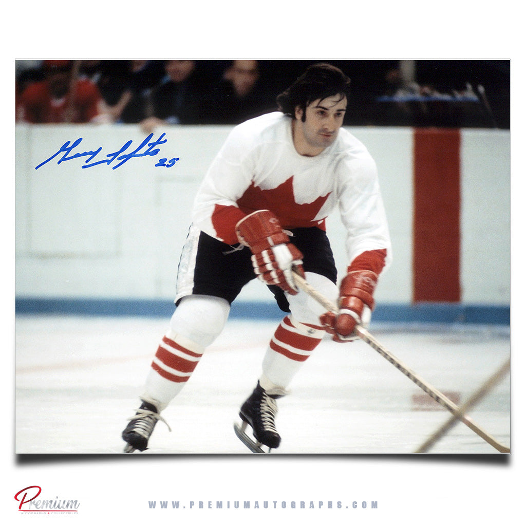 Guy Lapointe Team Canada Signed 8x10 Photograph 1972 Summit