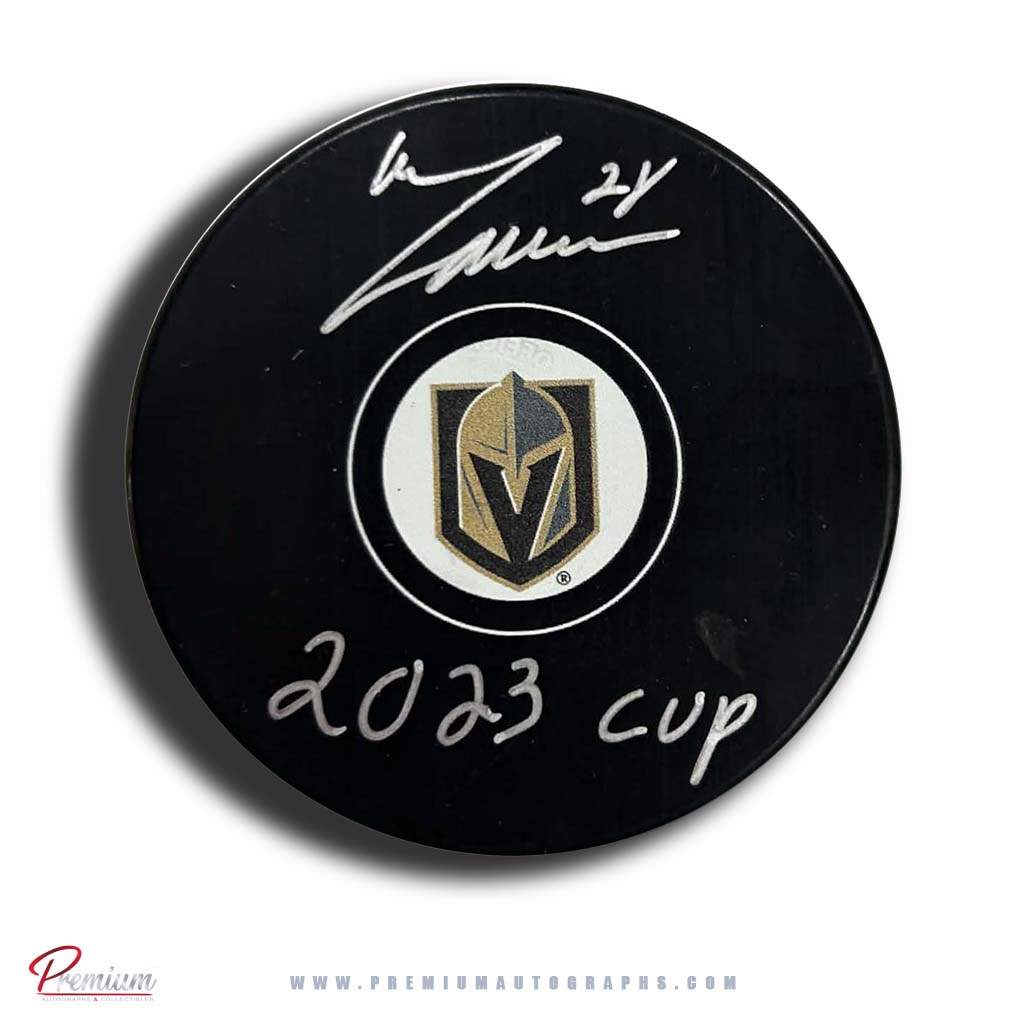 William Carrier Las Vegas Golden Knights Autographed Puck w/ 2023 Cup