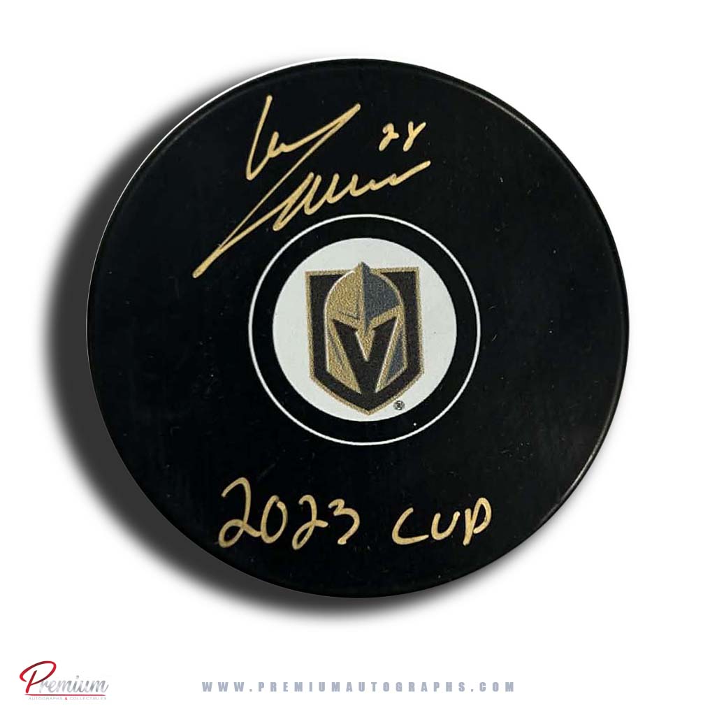 William Carrier Las Vegas Golden Knights Autographed Puck w/ 2023 Cup