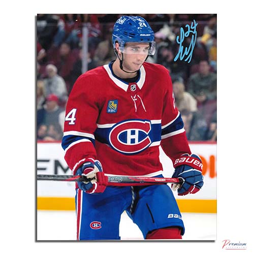 Logan Mailloux Montreal Canadiens Autographed 8x10 Photograph Skating with the Puck