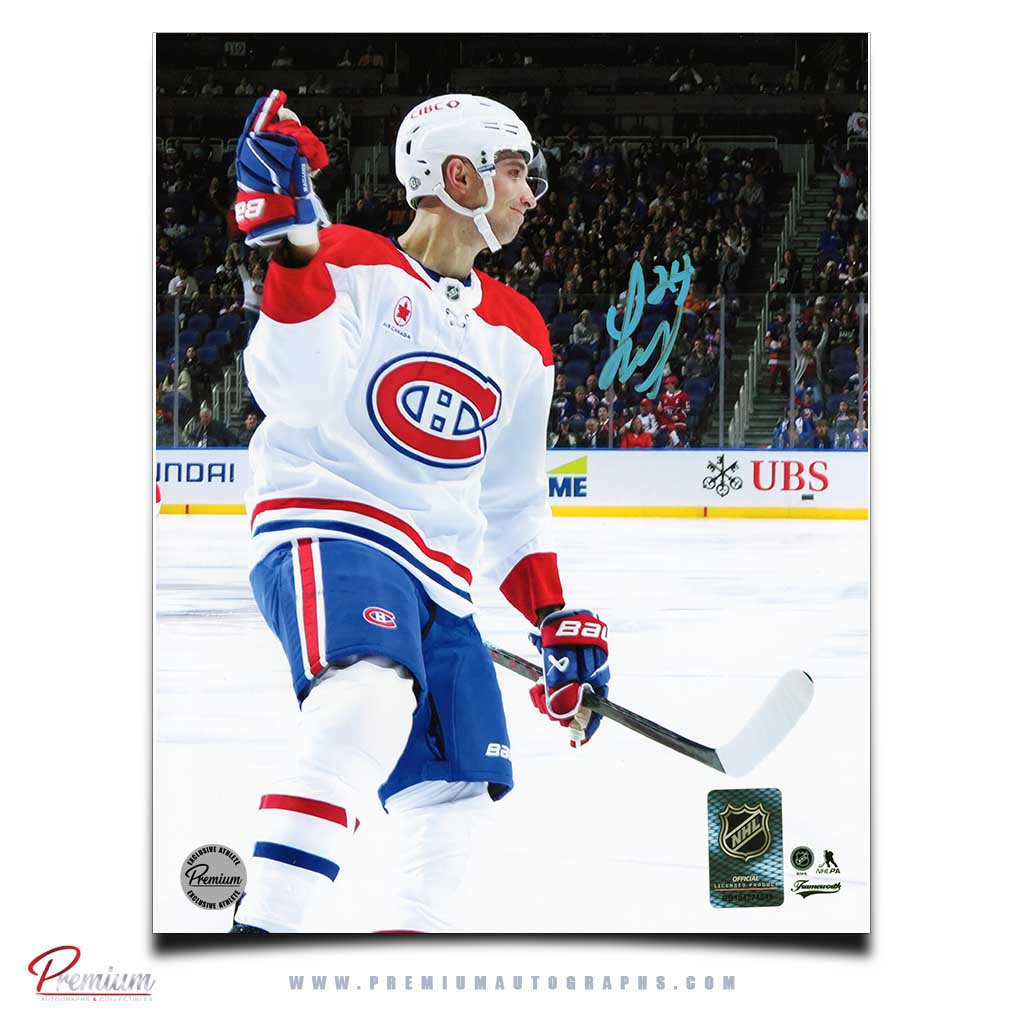 Logan Mailloux Montreal Canadiens Signed 8x10 Photograph Goal Celebration