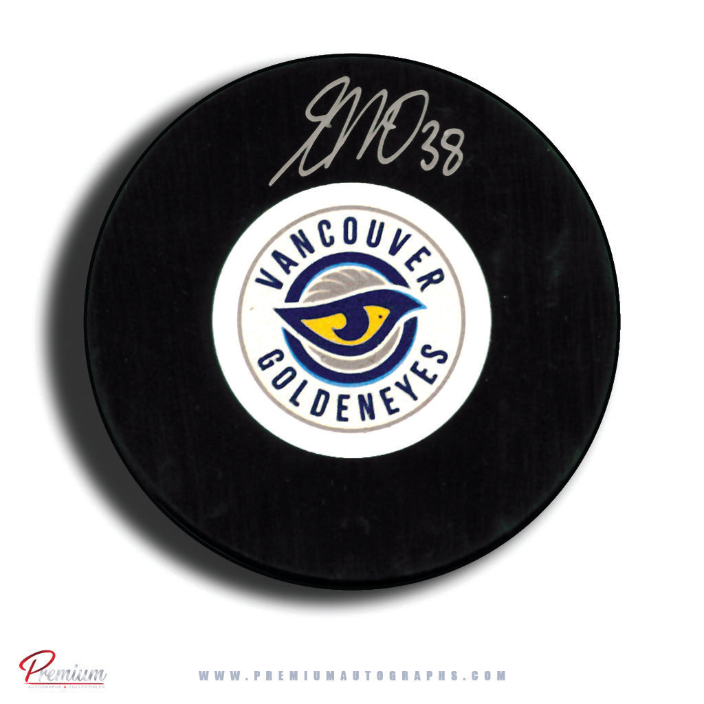 Emerance Maschmeyer Vancouver Goldeneyes PWHL Autographed Puck