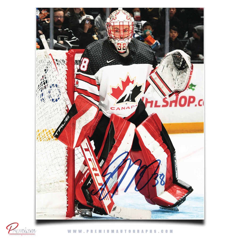 Emerance Maschmeyer Team Canada Autographed 8x10 Photograph Against the Post