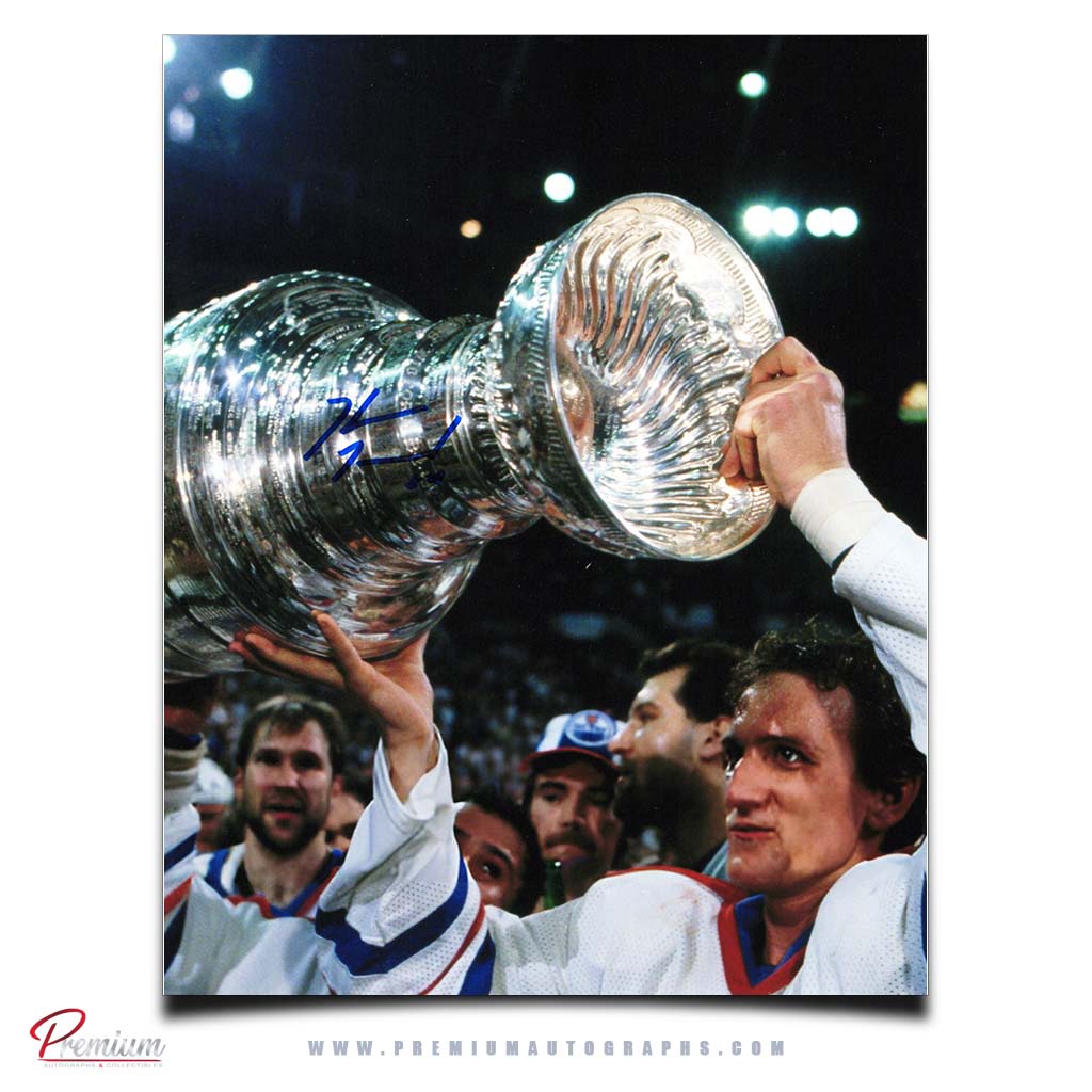 Kevin McClelland Edmonton Oilers Autographed 8x10 Photograph Stanley Cup Celebration
