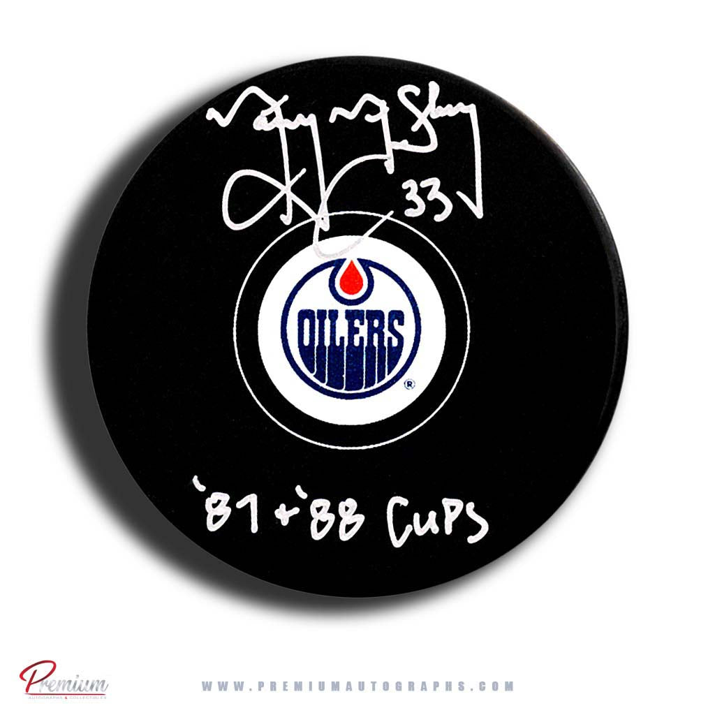 Marty McSorley Edmonton Oilers Autographed Puck