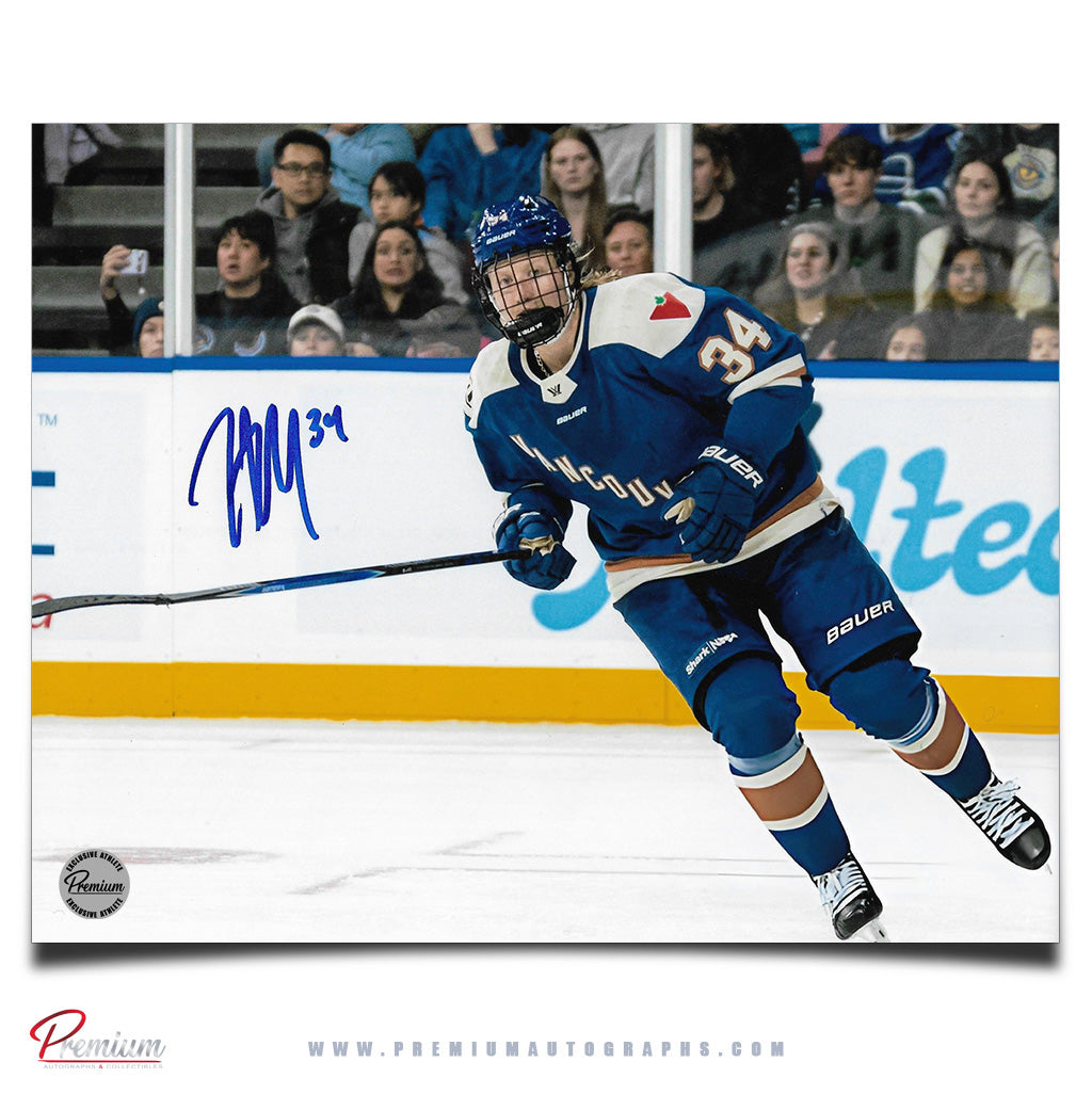 Hannah Miller Vancouver Goldeneyes PWHL Autographed 8x10 Photograph Skating