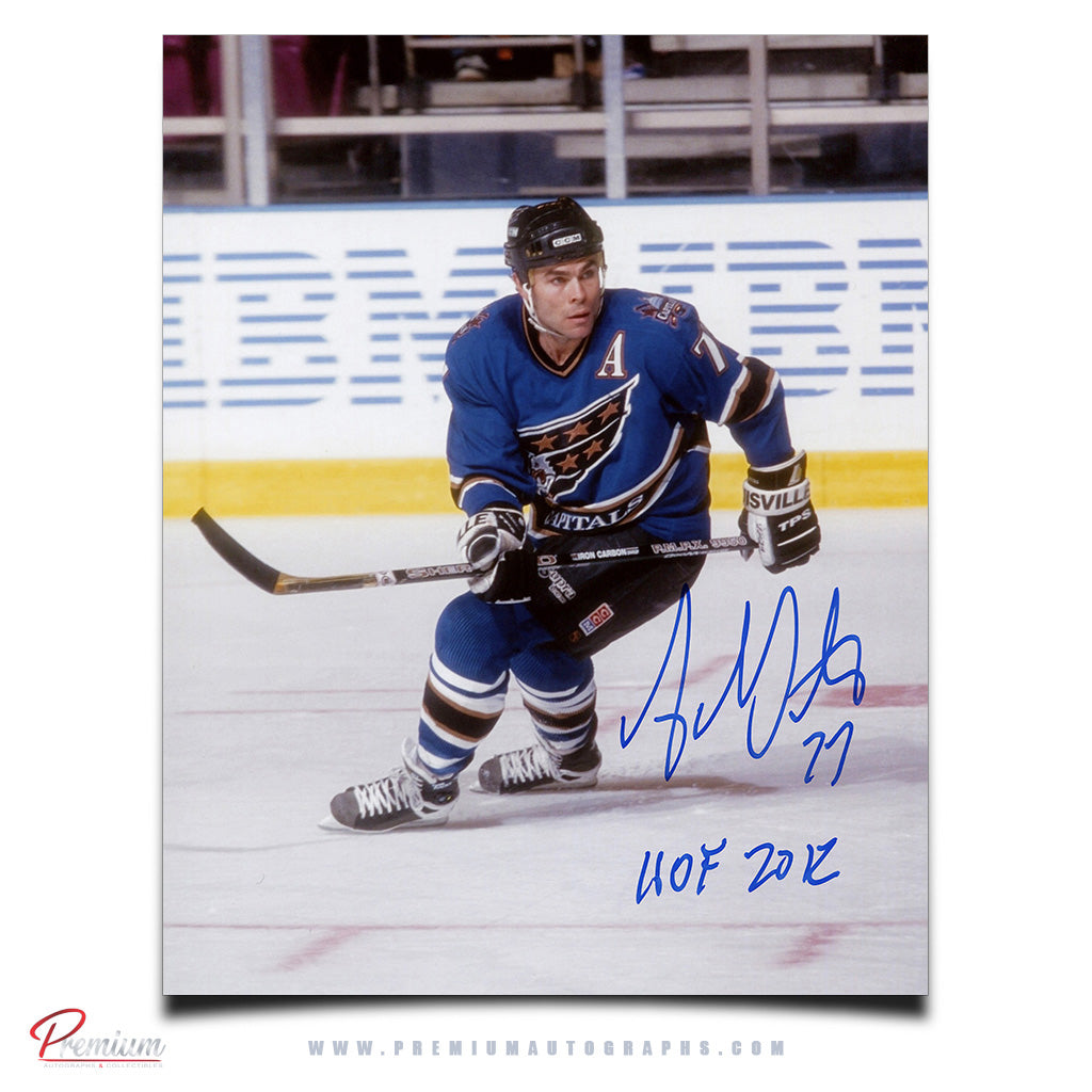 Adam Oates Washington Capitals Signed 8x10 Photograph In the Circle w/ HOF 2021 Inscription