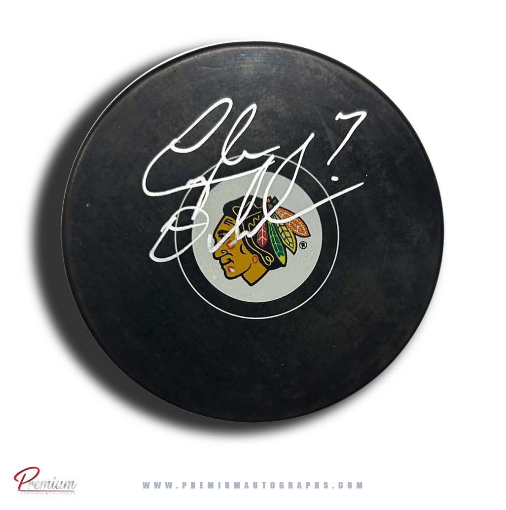 Lyle Odeleie Chicago Blackhawks Autographed Puck