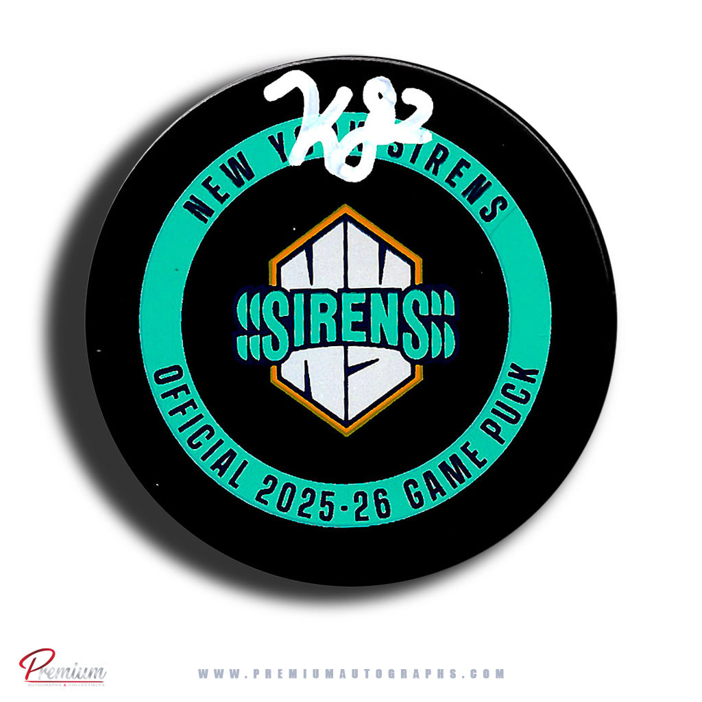Kayle Osborne New York Sirens PWHL Autographed Official 2025-26 Game puck