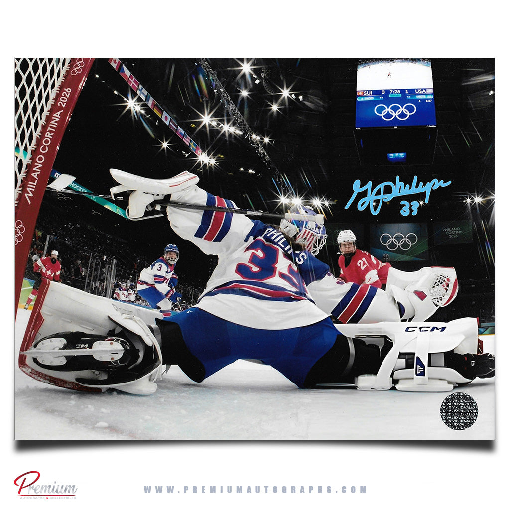 Gwyneth Philips Olympic Team USA Signed 8x10 Photograph Net Cam Glove Save