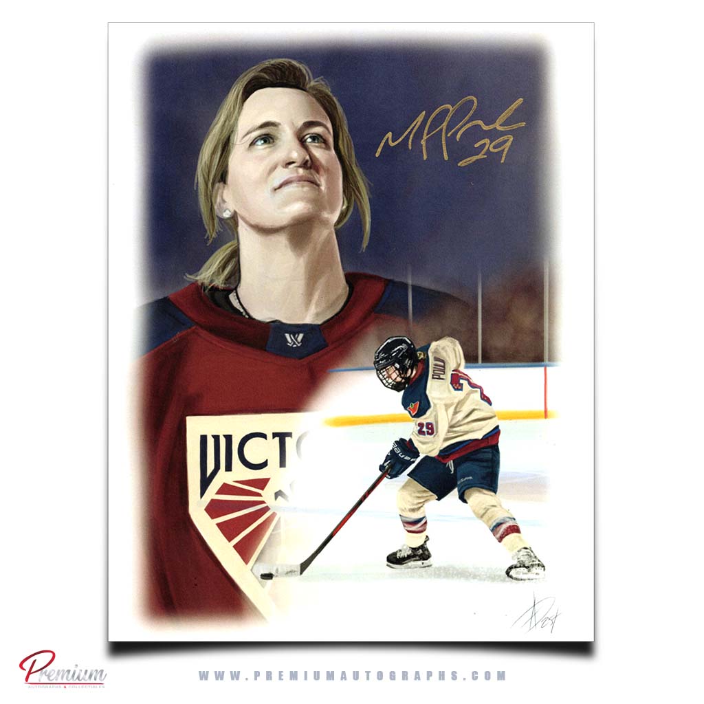 Marie-Philip Poulin PWHL Montreal Victoire Autographed 11x14 Alex Douglas Print