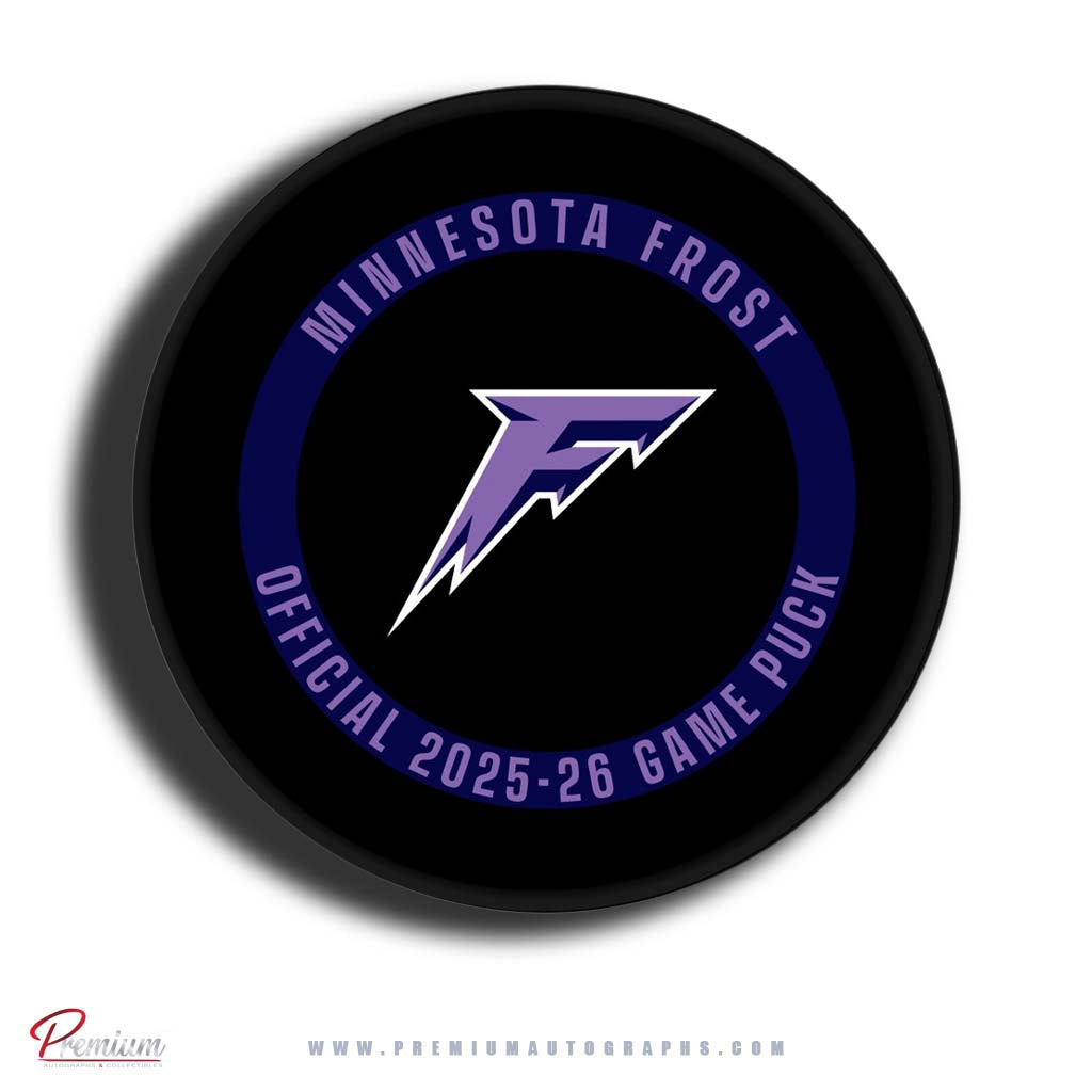 Mae Batherson Minnesota Frost Official Game Autographed Puck (PreOrder)