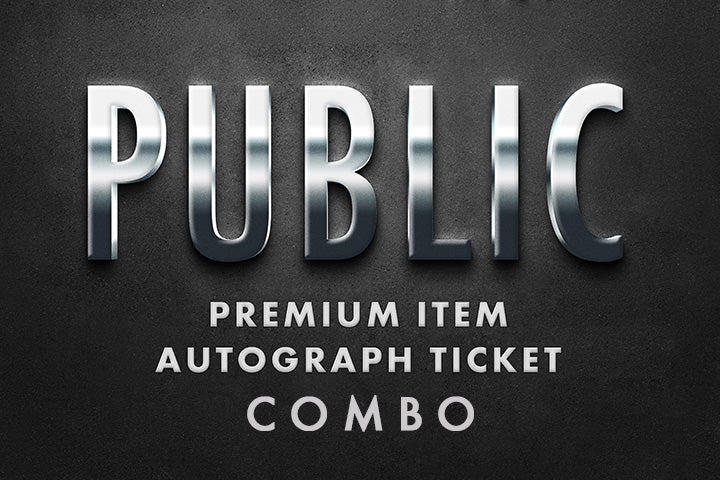 Combo Premium Items Public Autographed Autographed Ticket for All 3