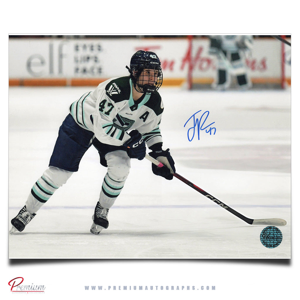 Jamie Lee Rattray Boston Fleet Autographed 8x10 Photograph With the Puck