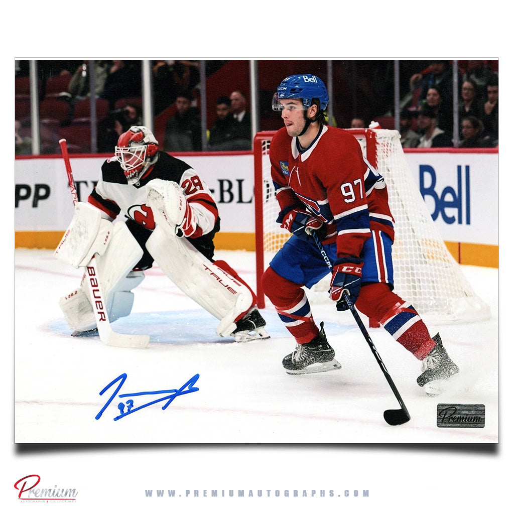 Joshua Roy Montreal Canadiens Autographed 8x10 Photograph Infront of Net