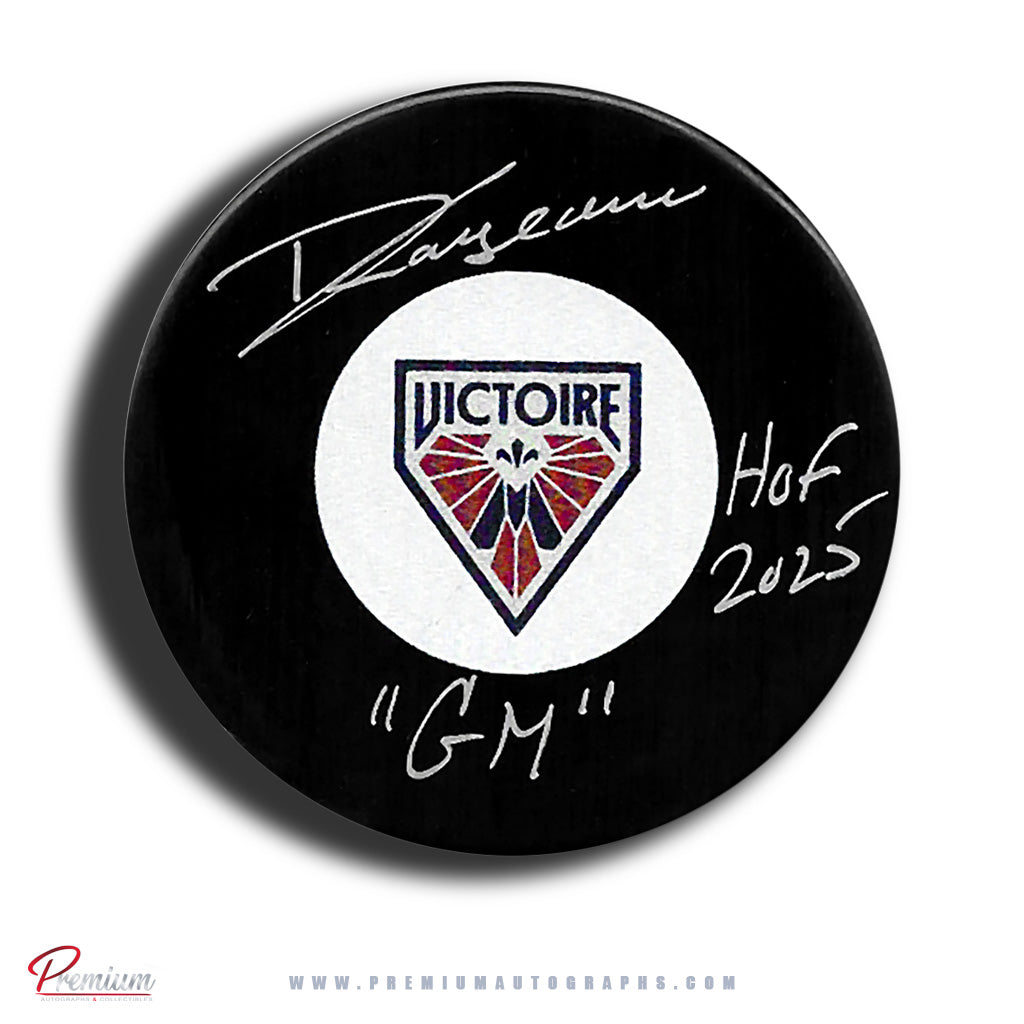 Daniele Sauvageau Montreal Victoire PWHL Autographed Puck w/ GM & HOF 2025 Inscription