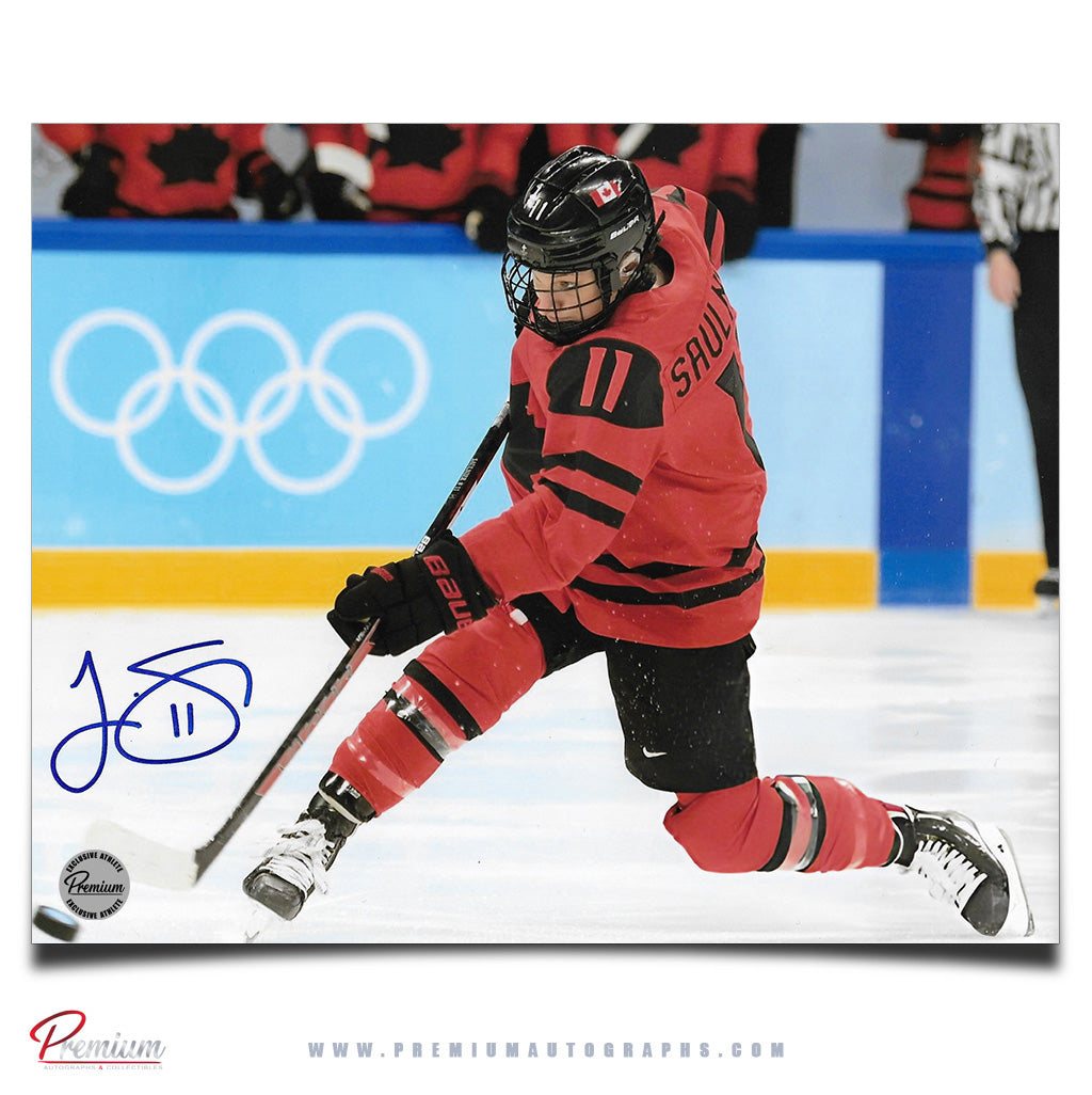 Jill Saulnier Team Canada Autographed 8x10 Photograph Big Shot