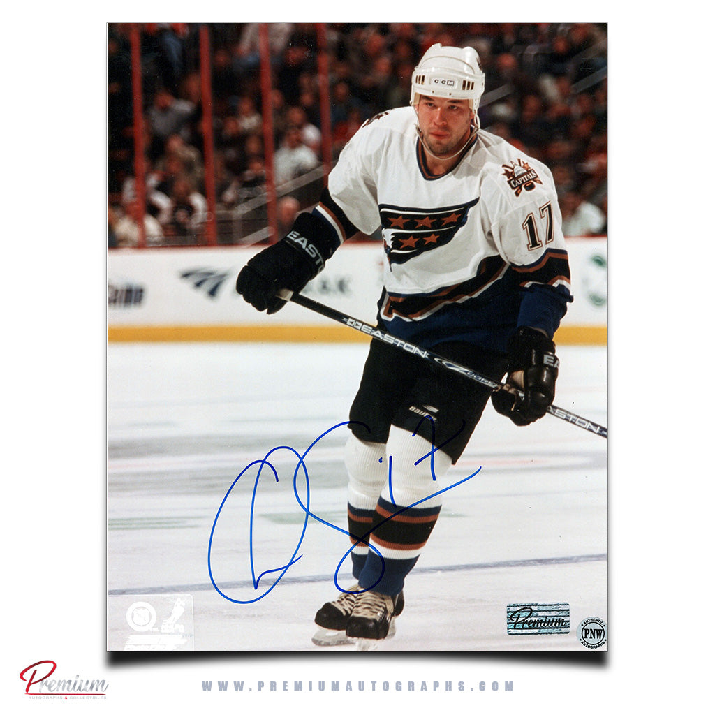Chris Simon Washington Capitals Autographed 8x10 Photograph Intense