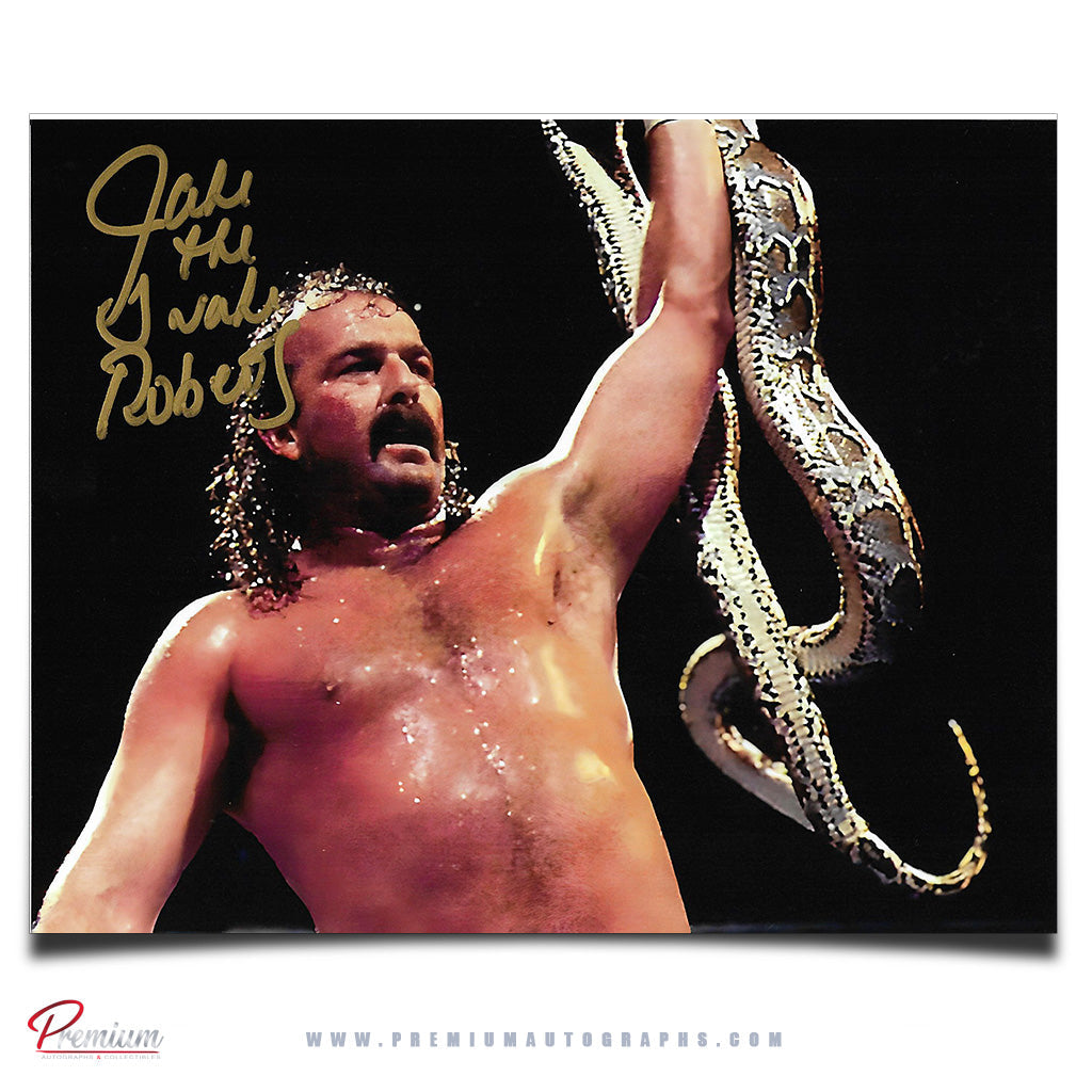 Jake The Snake Roberts WWE Autographed 8x10 Photograph