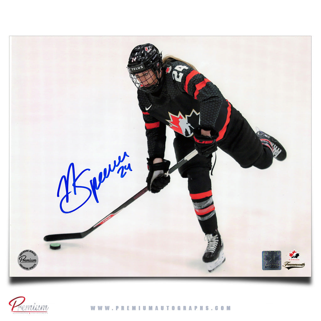 Natalie Spooner Team Canada Autographed 8x10 Photograph Snap Shot