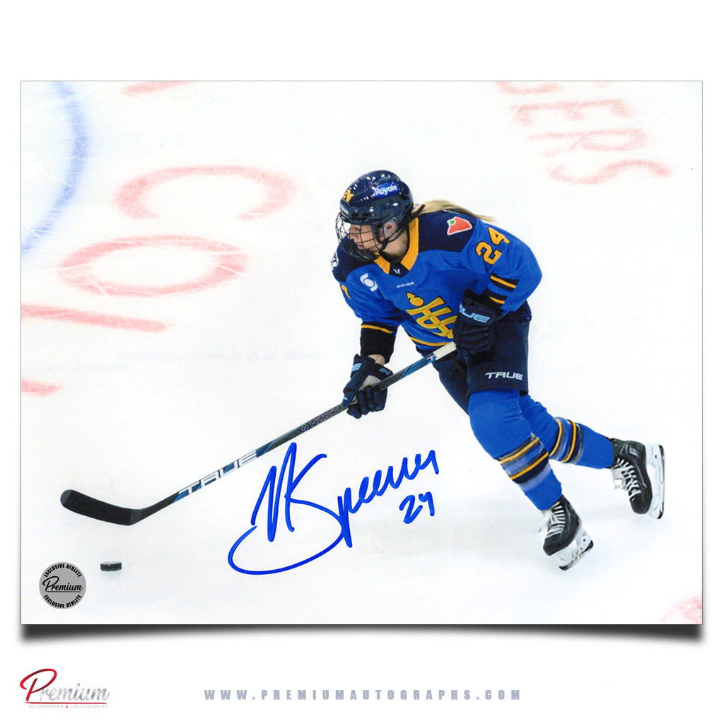 Natalie Spooner PWHL Toronto Spectres Autographed 8x10 Photograph on the Attack