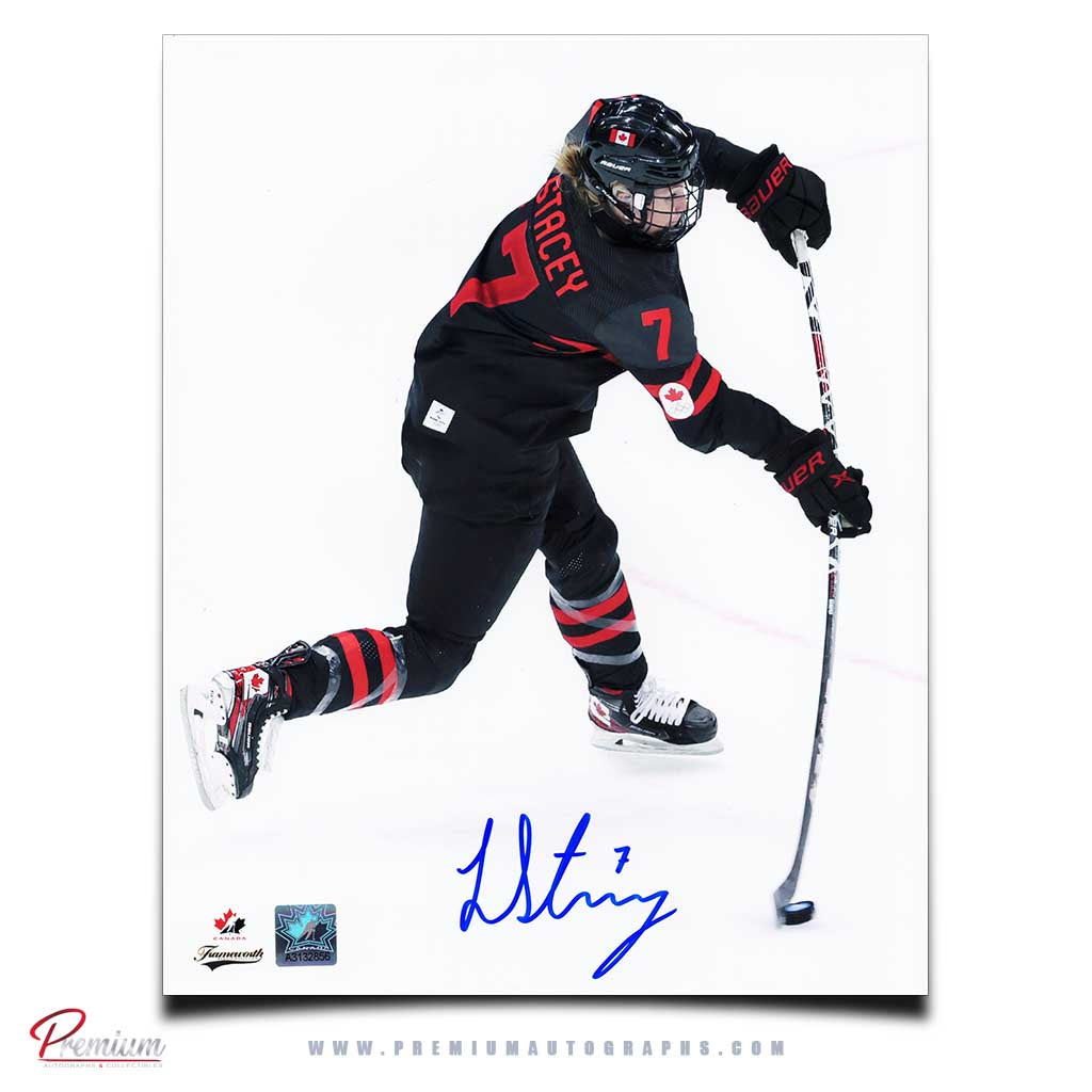 Laura Stacey Team Canada Signed 8x10 Photograph Shot