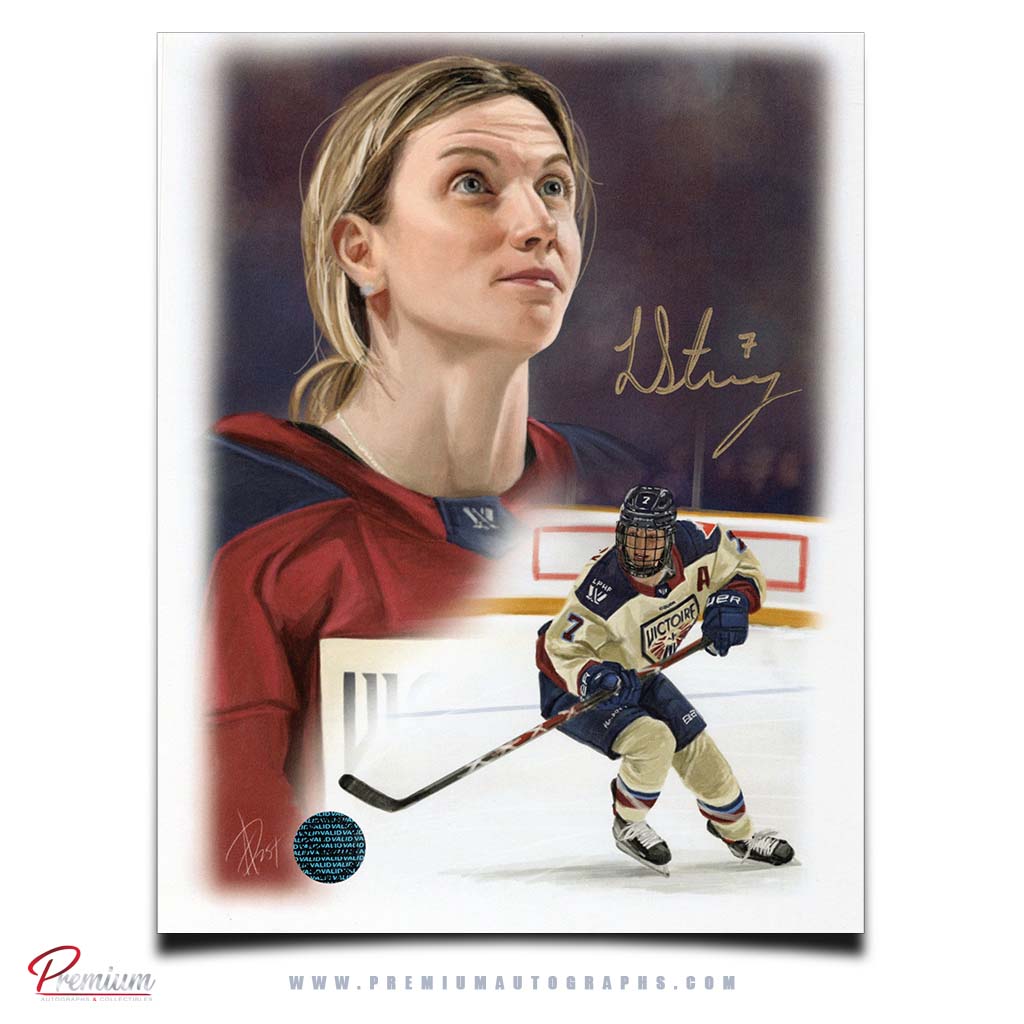 Laura Stacey PWHL Montreal Victoire Autographed 8x10 Alex Douglas Print