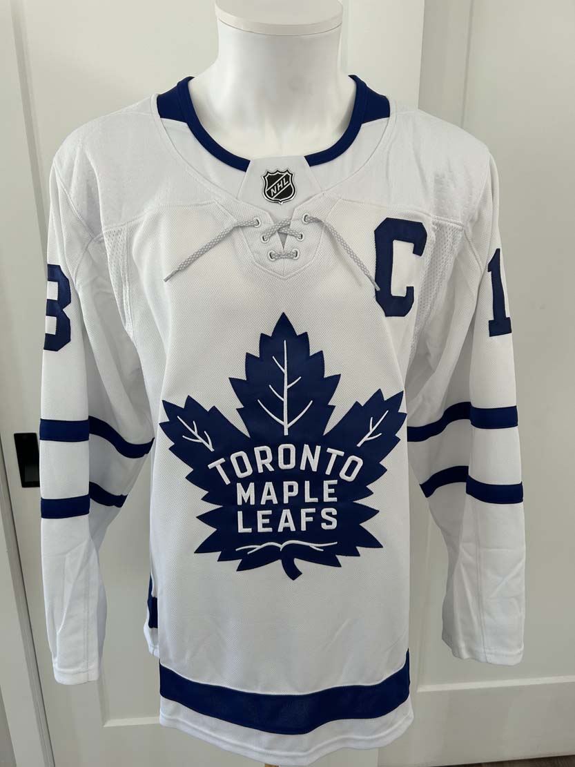 Mats Sundin Toronto Maple Leafs ADIDAS Autographed Jersey w/ HOF 12