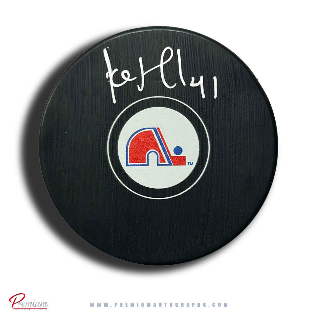 Jocelyn Thibault Quebec Nordiques Autographed puck