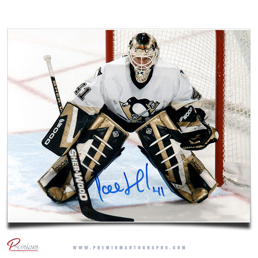 Jocelyn Thibault Pittsburgh Penguins Signed 8x10 Photograph Focused
