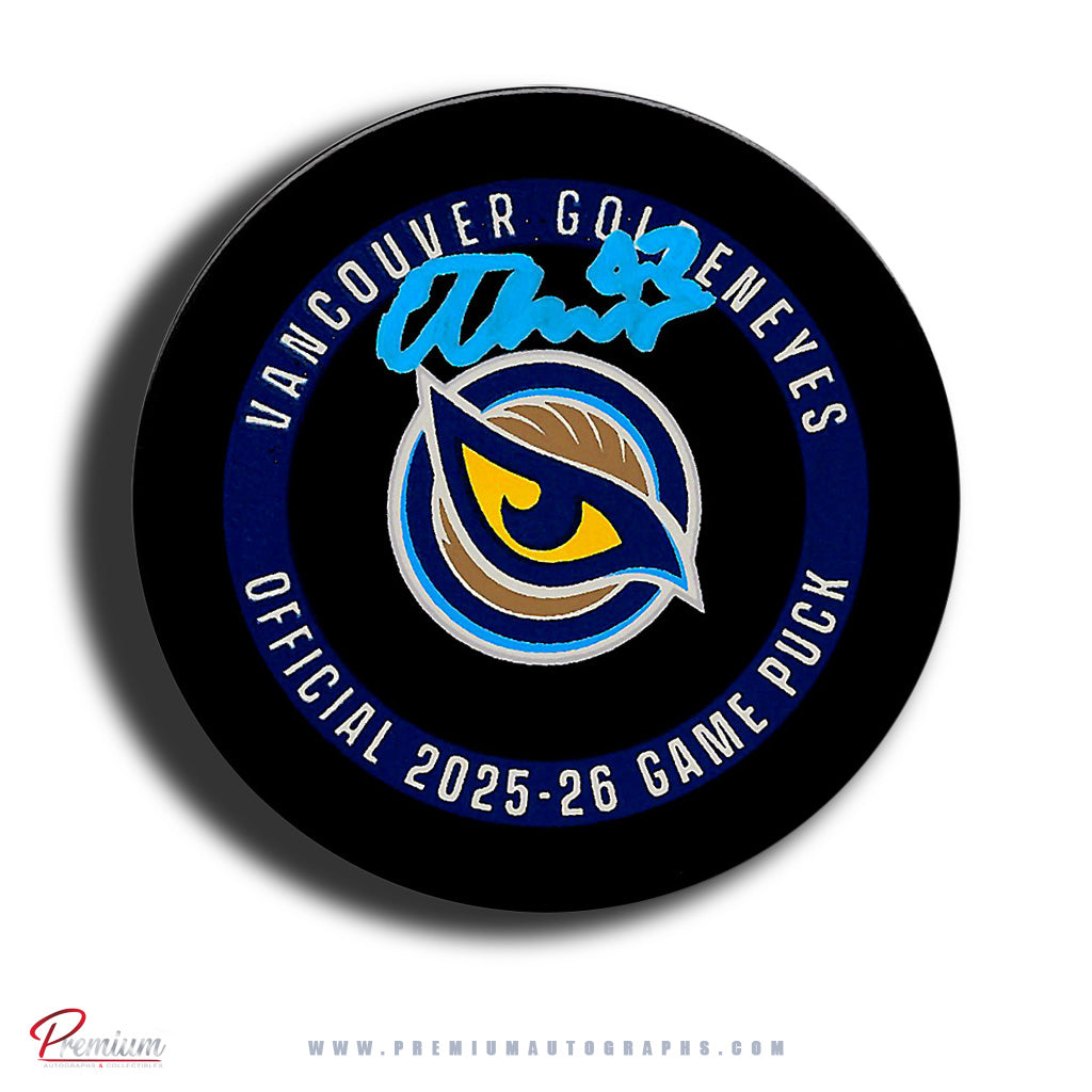 Claire Thompson Vancouver Goldeneyes PWHL Autographed Official 2025-26 Game puck