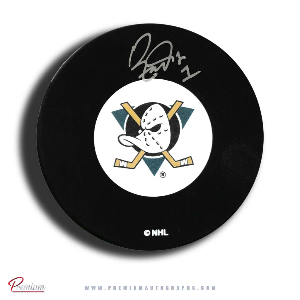 Ron Tugnutt Anaheim Ducks Autographed Puck