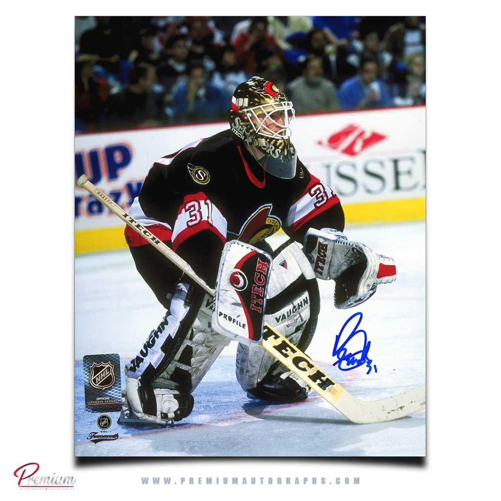 Ron Tugnutt Ottawa Senators Signed 8x10 Photograph Top of the Paint