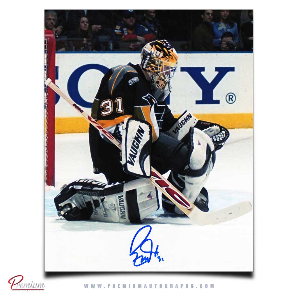 Ron Tugnutt Pittsburgh Penguins Signed 8x10 Photograph Save