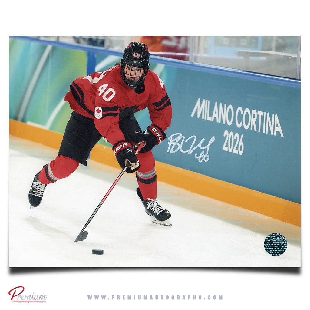 Blayre Turnbull Team Canada Autographed 8x10 Photograph Alonf the Boards