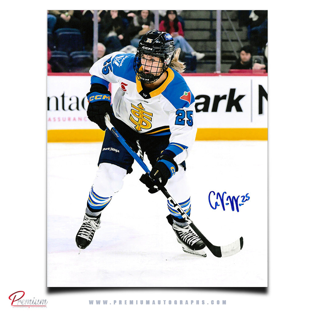 Clara Van Wieren Toronto Sceptres Autographed 8x10 Photograph on the Attack