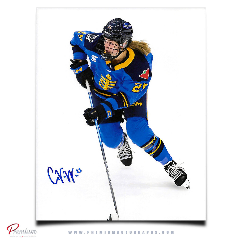 Clara Van Wieren Toronto Sceptres Autographed 8x10 Photograph Offensive Zone Attack