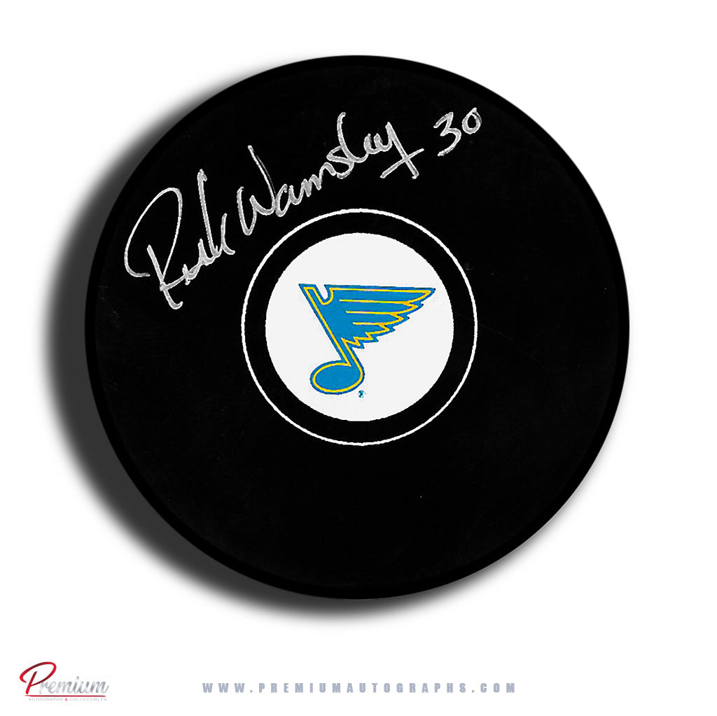 Rick Wamsley St. Louis Blues Autographed Puck