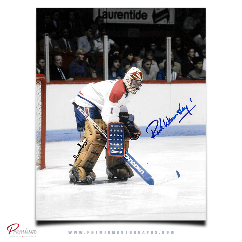 Rick Wamsley Montreal Canadiens Autographed 8x10 Photograph Top of the Paint