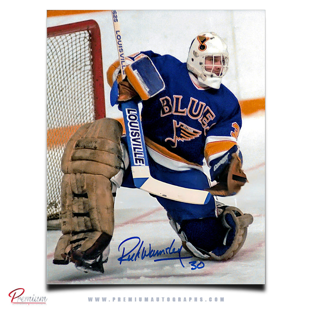 Rick Wamsley St. Louis Blues Autographed 8x10 Photograph Save