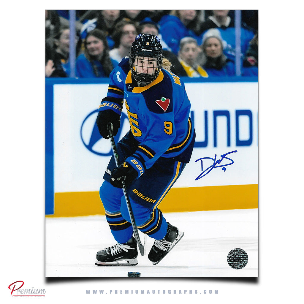 Daryl Watts Toronto Spectres PWHL Signed 8x10 Photograph Puck Possession
