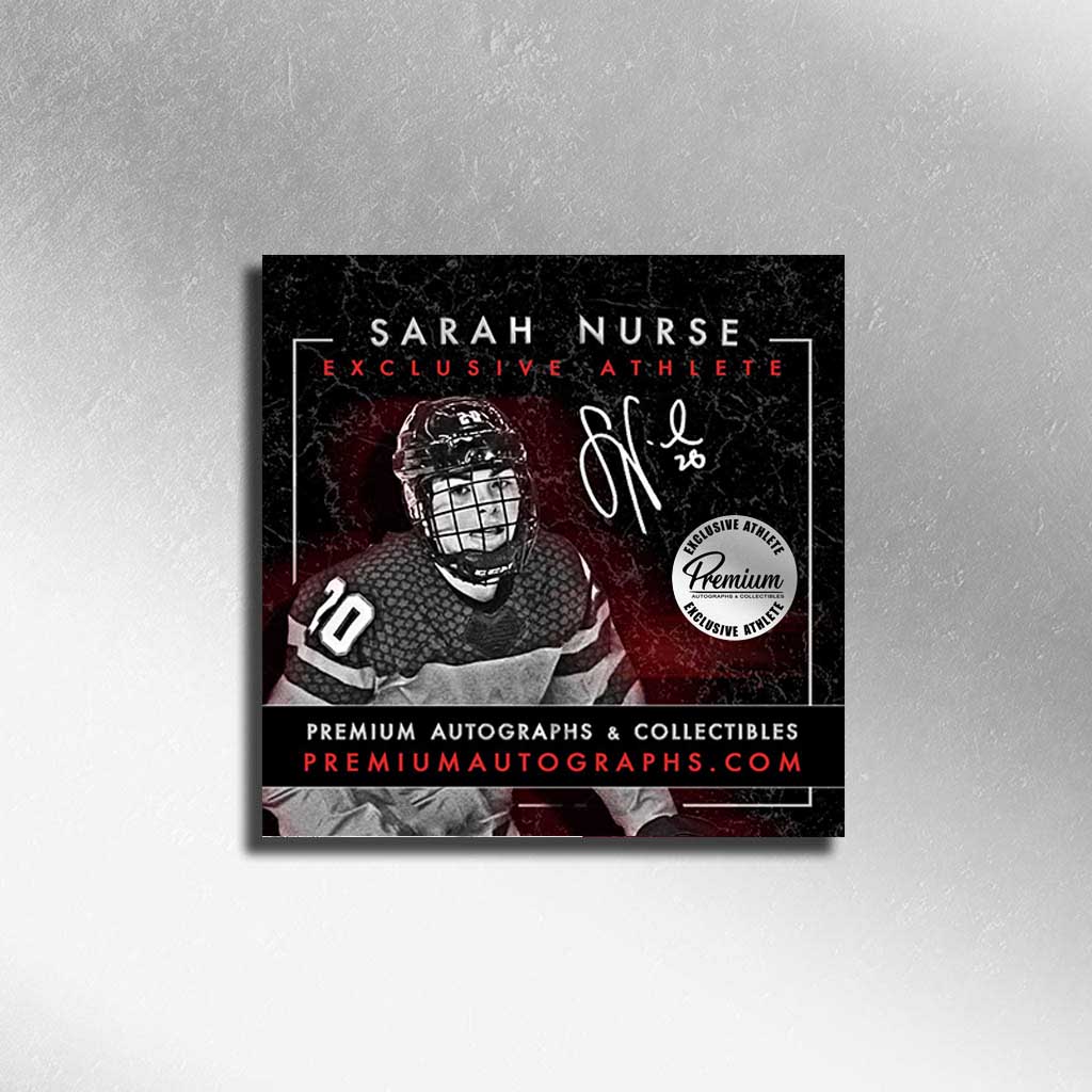 Marie-Philip Poulin & Sarah Nurse Team Canada Signed Puck