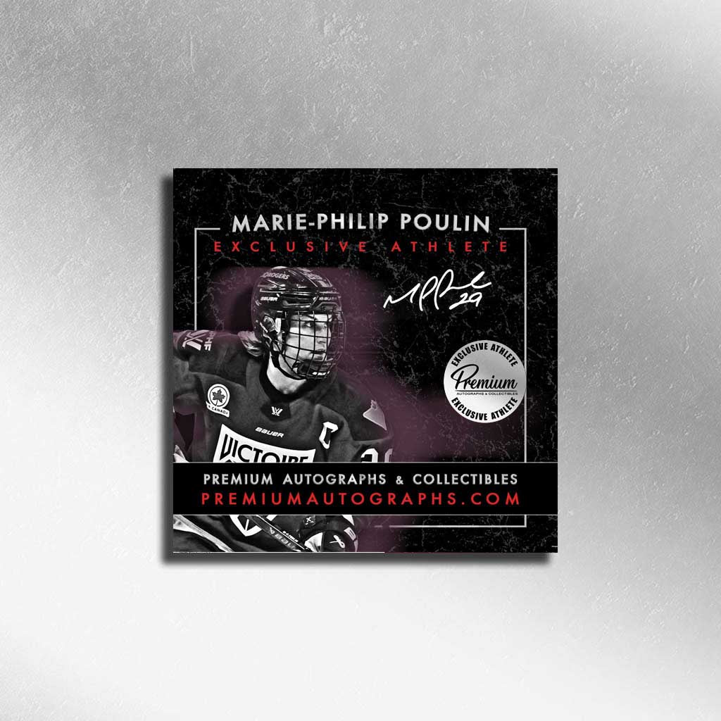 Marie-Philip Poulin Montreal Victoire PWHL Maroon Autographed Bauer Jersey