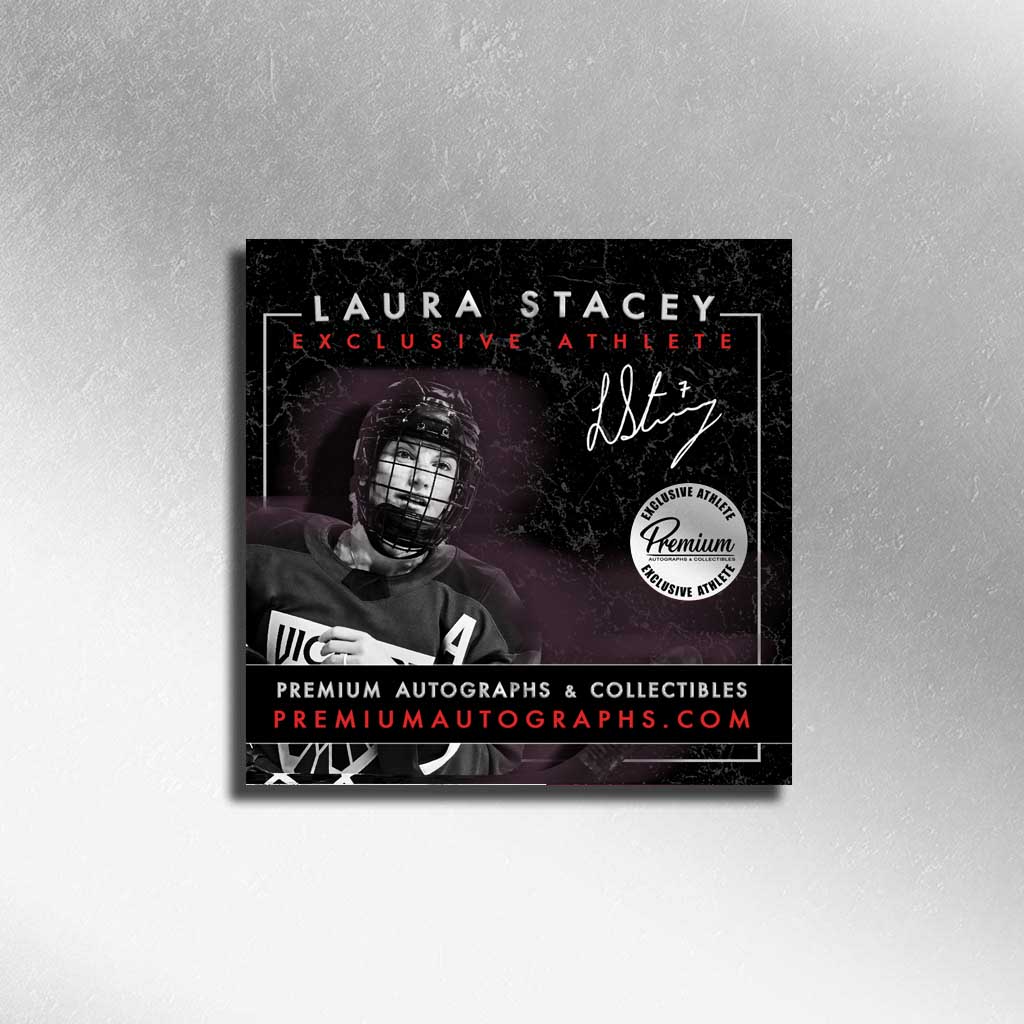 Ann-Renee Desbiens, Marie-Philip Poulin & Laura Stacey Montreal Victoire PWHL Signed Puck