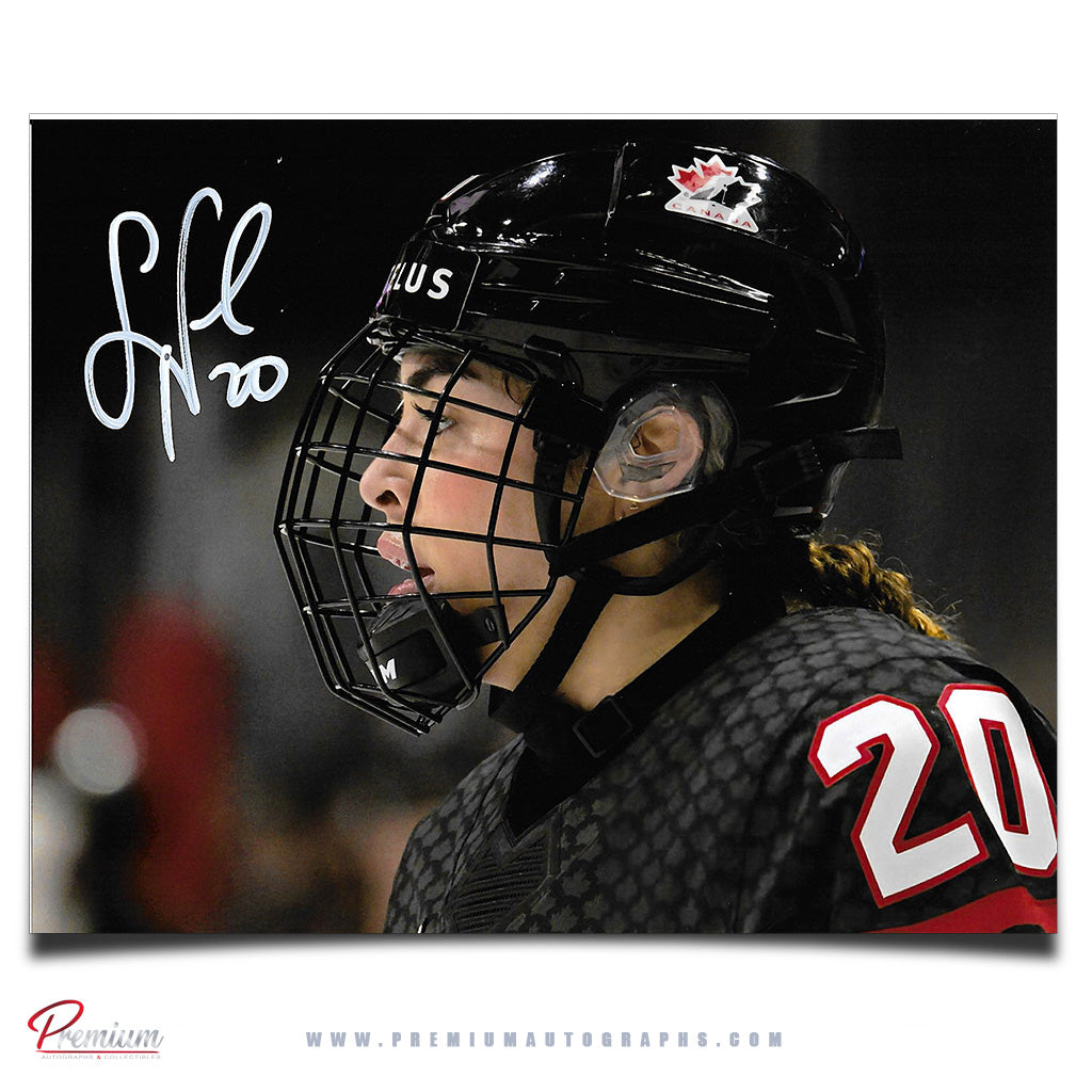 Sarah Nurse Team Canada Autographed 8x10 Photograph Closeup