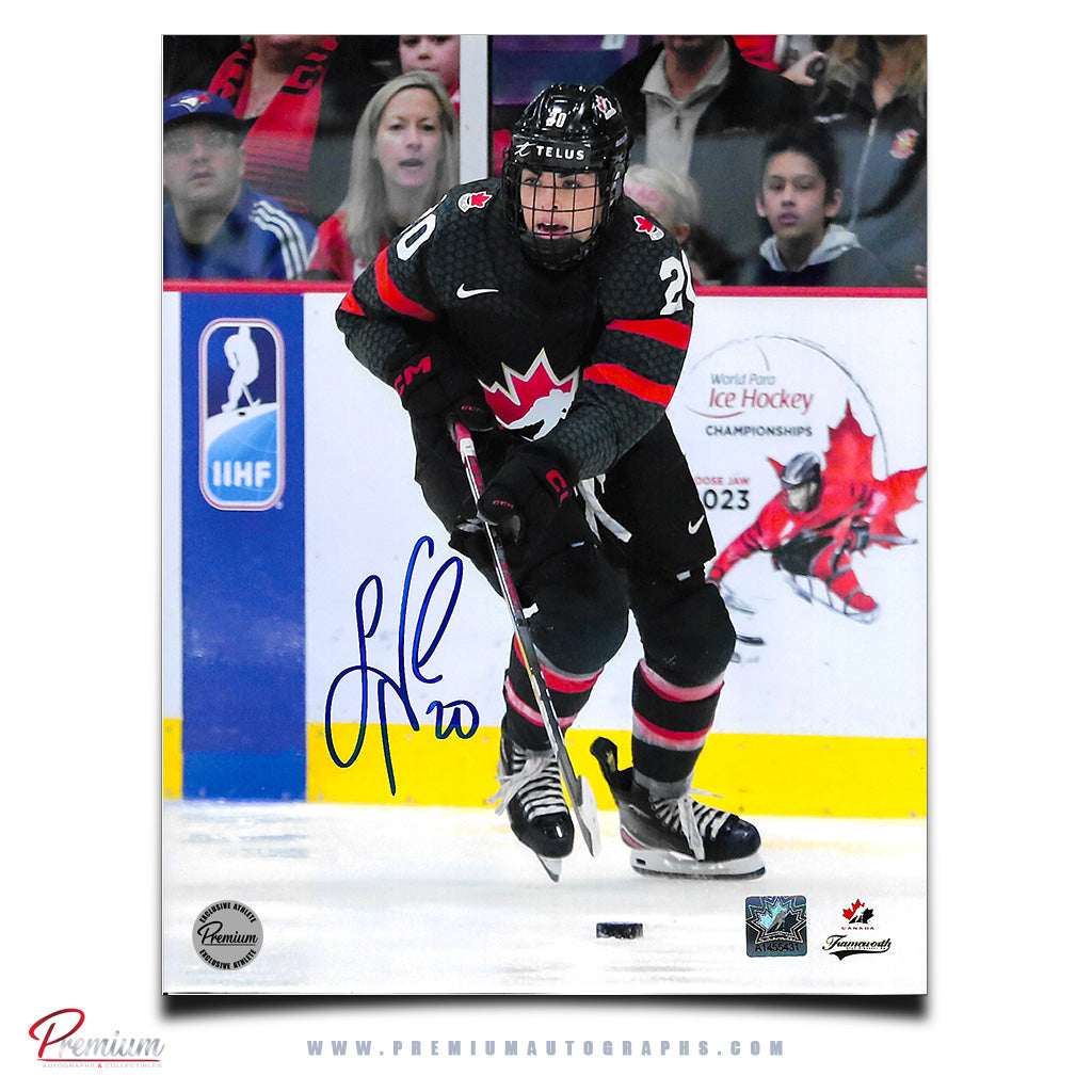 Sarah Nurse Team Canada Autographed 8x10 Photograph With the Puck